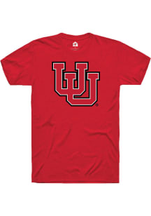 Rally Utah Utes Red Primary Logo Short Sleeve T Shirt