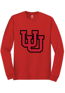 Summit Sportswear Utah Utes Red Primary Logo Long Sleeve T Shirt