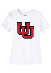 Summit Sportswear Utah Utes Womens White Primary Logo Short Sleeve T-Shirt