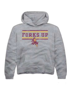 Summit Sportswear Arizona State Sun Devils Youth Grey Bars Long Sleeve Hoodie