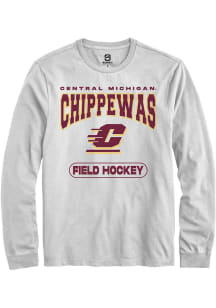 Summit Sportswear Central Michigan Chippewas White Field Hockey Long Sleeve T Shirt
