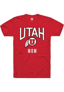 Rally Utah Utes Red Mom Short Sleeve T Shirt