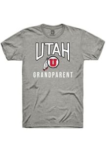 Summit Sportswear Utah Utes Grey Grandparent Short Sleeve T Shirt