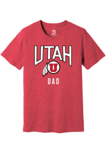 Summit Sportswear Utah Utes Cardinal Dad Short Sleeve T Shirt