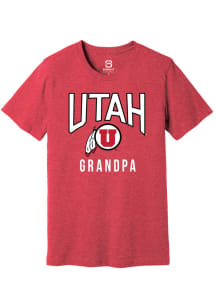 Summit Sportswear Utah Utes Cardinal Grandpa Short Sleeve T Shirt