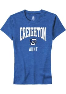 Summit Sportswear Creighton Bluejays Womens Blue Aunt Short Sleeve T-Shirt
