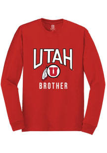 Summit Sportswear Utah Utes Red Brother Long Sleeve T Shirt