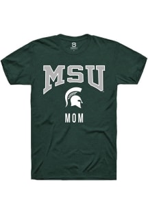 Summit Sportswear Michigan State Spartans Green Mom Short Sleeve T Shirt
