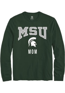 Summit Sportswear Michigan State Spartans Green Mom Long Sleeve T Shirt