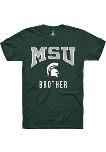Summit Sportswear Michigan State Spartans Green Brother Short Sleeve T Shirt