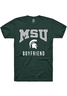 Summit Sportswear Michigan State Spartans Green Boyfriend Short Sleeve T Shirt