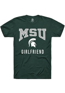 Summit Sportswear Michigan State Spartans Green Girlfriend Short Sleeve T Shirt