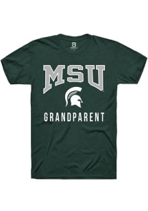 Summit Sportswear Michigan State Spartans Green Grandparent Short Sleeve T Shirt