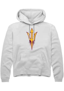 Summit Sportswear Arizona State Sun Devils Mens White Primary Logo Long Sleeve Hoodie