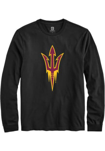 Summit Sportswear Arizona State Sun Devils Black Primary Logo Long Sleeve T Shirt