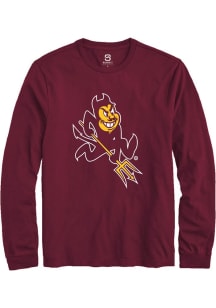 Summit Sportswear Arizona State Sun Devils Maroon Alt Logo Long Sleeve T Shirt