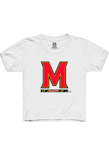 Summit Sportswear Maryland Terrapins Youth White Primary Short Sleeve T-Shirt