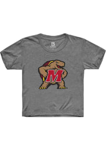 Summit Sportswear Maryland Terrapins Youth Grey Alt Logo Short Sleeve T-Shirt