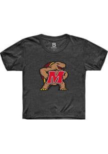 Summit Sportswear Maryland Terrapins Youth Charcoal Alt Logo Short Sleeve T-Shirt