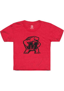Summit Sportswear Maryland Terrapins Youth Red Alt Logo Short Sleeve T-Shirt