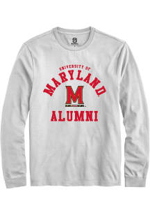 Summit Sportswear Maryland Terrapins White Alumni Arch Long Sleeve T Shirt