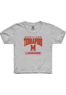 Summit Sportswear Maryland Terrapins Youth Grey Lacrosse Short Sleeve T-Shirt