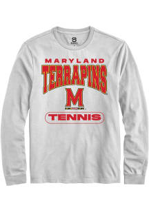 Summit Sportswear Maryland Terrapins White Tennis Long Sleeve T Shirt