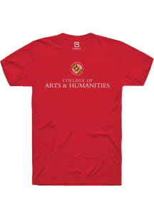 Summit Sportswear Maryland Terrapins Red College of Arts and Humanities Short Sleeve T Shirt