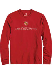 Summit Sportswear Maryland Terrapins Red College of Arts and Humanities Long Sleeve T Shirt