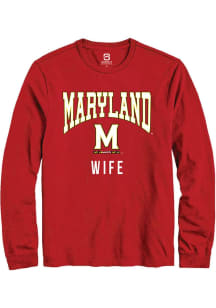 Summit Sportswear Maryland Terrapins Red Wife Long Sleeve T Shirt