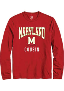 Summit Sportswear Maryland Terrapins Red Cousin Long Sleeve T Shirt