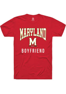 Summit Sportswear Maryland Terrapins Red Boyfriend Short Sleeve T Shirt