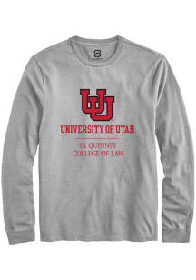 Summit Sportswear Utah Utes Grey S.J. Quinney College of Law Long Sleeve T Shirt