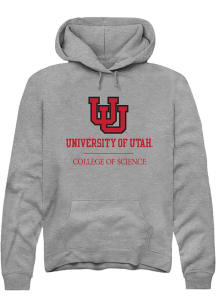 Rally Utah Utes Mens Grey College of Science Long Sleeve Hoodie