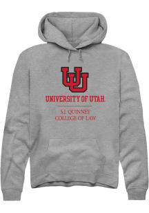 Rally Utah Utes Mens Grey S.J. Quinney College of Law Long Sleeve Hoodie
