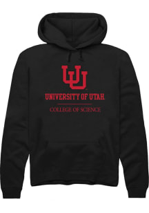 Rally Utah Utes Mens Black College of Science Long Sleeve Hoodie