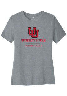 Summit Sportswear Utah Utes Womens Grey Honors College Short Sleeve T-Shirt