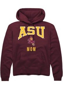 Summit Sportswear Arizona State Sun Devils Mens Maroon Mom Long Sleeve Hoodie