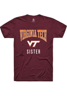 Summit Sportswear Virginia Tech Hokies Maroon Sister Short Sleeve T Shirt