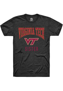 Summit Sportswear Virginia Tech Hokies Charcoal Sister Short Sleeve T Shirt