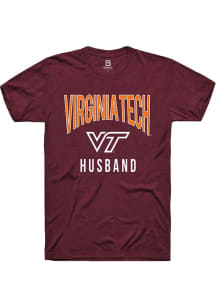 Summit Sportswear Virginia Tech Hokies Maroon Husband Swirl Short Sleeve T Shirt