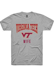 Summit Sportswear Virginia Tech Hokies Grey Wife Short Sleeve T Shirt