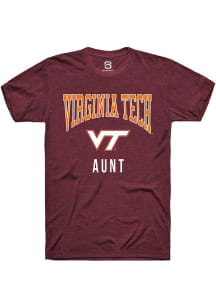 Summit Sportswear Virginia Tech Hokies Maroon Aunt Short Sleeve T Shirt