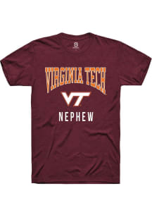 Summit Sportswear Virginia Tech Hokies Maroon Nephew Short Sleeve T Shirt