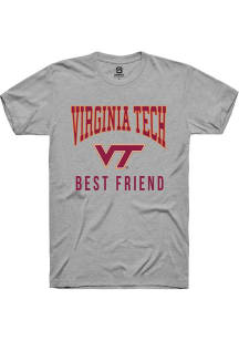 Summit Sportswear Virginia Tech Hokies Grey Best Friend Short Sleeve T Shirt