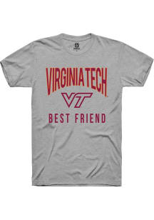 Summit Sportswear Virginia Tech Hokies Grey Best Friend Swirl Short Sleeve T Shirt