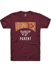 Summit Sportswear Virginia Tech Hokies Maroon Parent Swirl Short Sleeve T Shirt