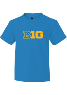 Rally Big Ten Youth Blue Primary Logo Short Sleeve T-Shirt