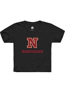 Rally Northern State Wolves Youth Black Alt Logo Short Sleeve T-Shirt