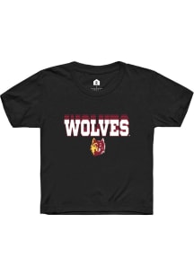 Rally Northern State Wolves Youth Black Repeat Short Sleeve T-Shirt